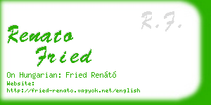 renato fried business card